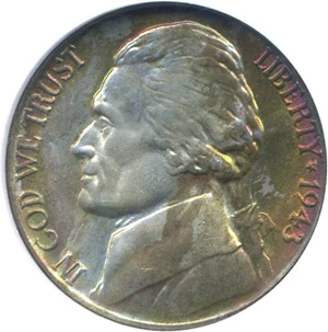 image for: 1943-D 5c NGC MS66