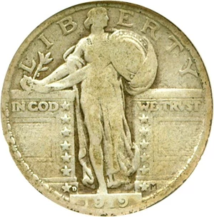 image for: 1919-D 25c DGS VG10