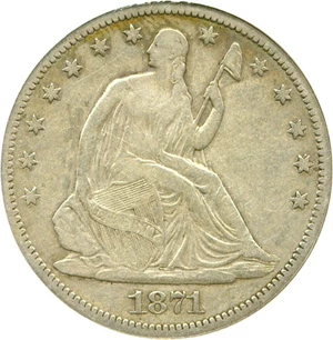 image for: 1871-CC 50c DGS VF30