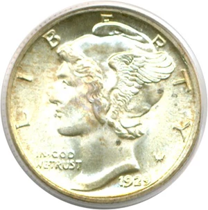 image for: 1929-S 10c PCGS MS64 FB