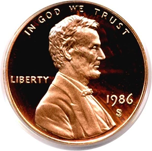 image for: 1986-S 1c PCGS Proof 69 RD DCameo