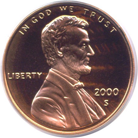 image for: 2000-S 1c  PCGS Proof 69 RD DCameo