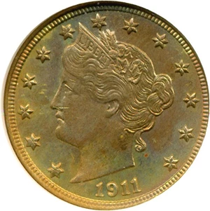image for: 1911 5c NGC MS65 * Color *