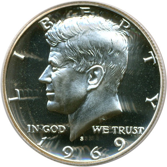 image for: 1969-S 50c  PCGS Proof 67 Cameo