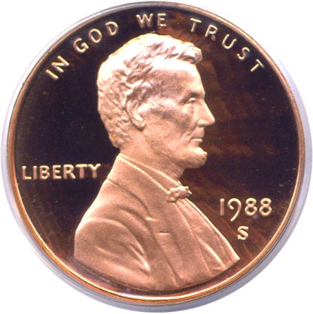 image for: 1988-S 1c  PCGS Proof 69 RD DCameo