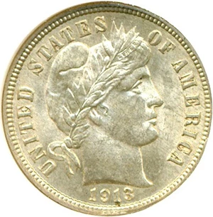image for: 1913 10c NGC MS61