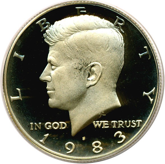 image for: 1983-S 50c  PCGS Proof 69 DCameo