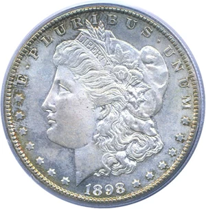 image for: 1898-S $1 PCGS MS64
