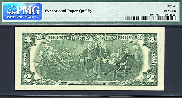 image for: Fr.1937E* 2003 $2  PMG Gem CU66 EPQ  [E00004977] *Star* 