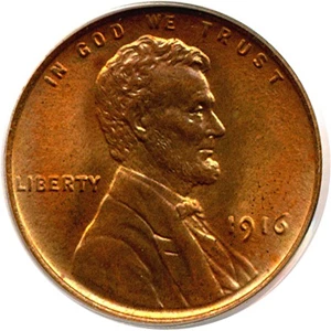 image for: 1916 1c PCGS/CAC MS65 RD