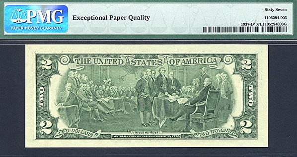 image for: Fr.1937D* 2003 $2  PMG Gem CU67 EPQ  [D00002607] *Star* 