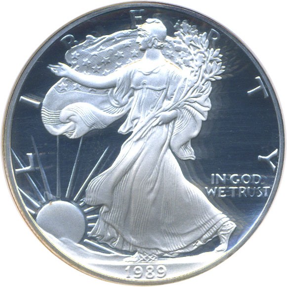 image for: 1989-S $1 Silver Eagle NGC Proof 69 UCameo
