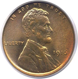 image for: 1916 1c PCGS MS65 RD