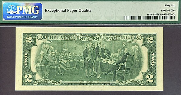 image for: Fr.1937E* 2003 $2  PMG Gem CU66 EPQ  [E00004985] *Star* 