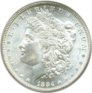 image for: 1884 $1 PCGS MS64