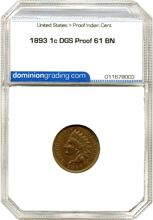 image for: 1893 1c DGS Proof 61 BN