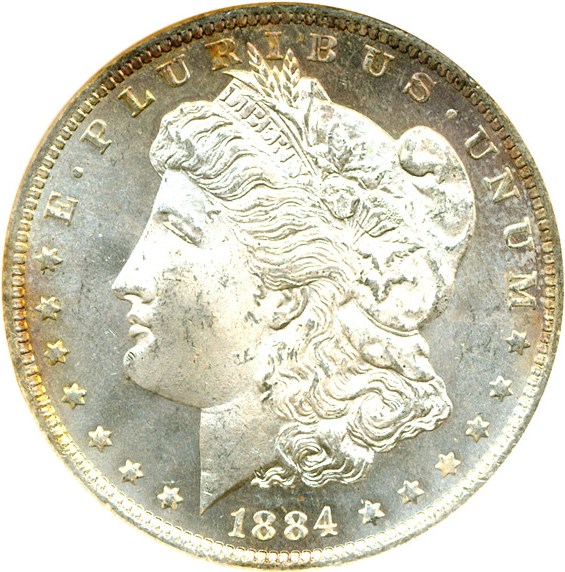 image for: 1884-O $1  NGC MS65 PL