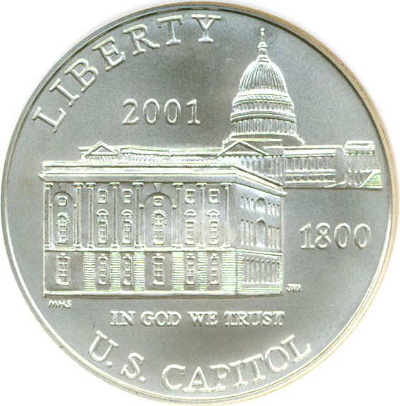 image for: 2001-P $1 Capitol Visitors Center NGC MS69 