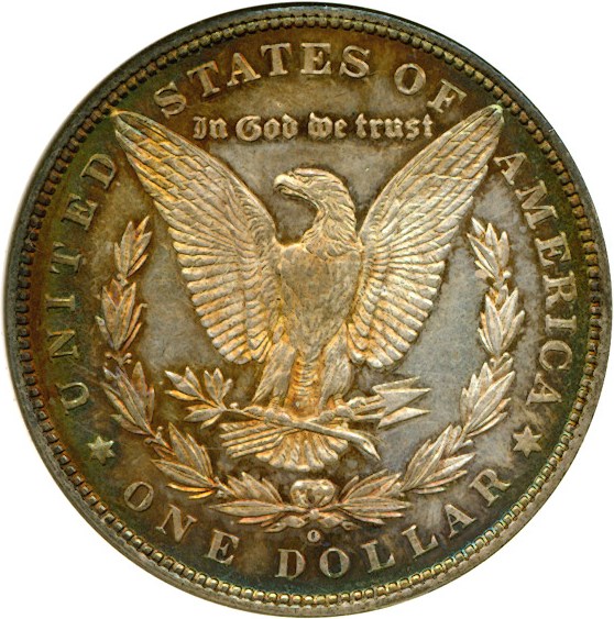 image for: Top 100 VAM: 1880-O $1 VAM 4  80/79  ANACS AU58 