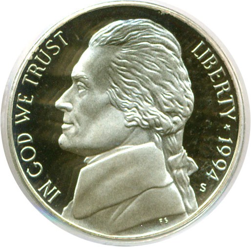 image for: 1994-S 5c  PCGS Proof 69 DCameo