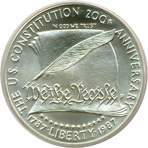 image for: 1987-P $1 Constitution PCGS MS69 