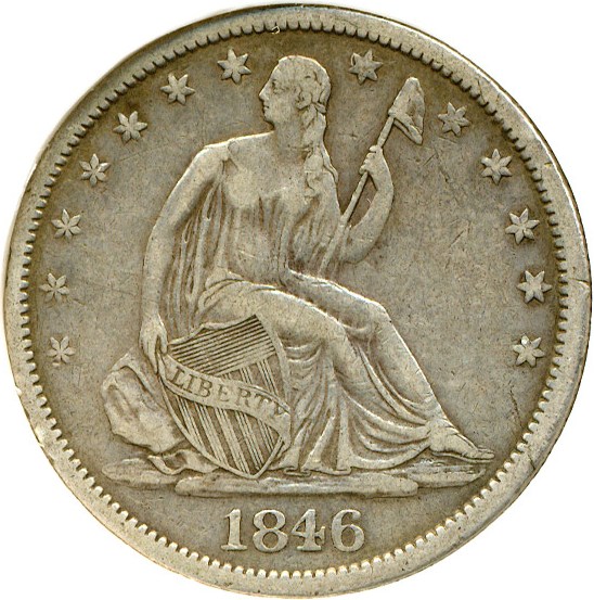 image for: 1846-O 50c DGS VF35  WB-103 (Lightly Cleaned)