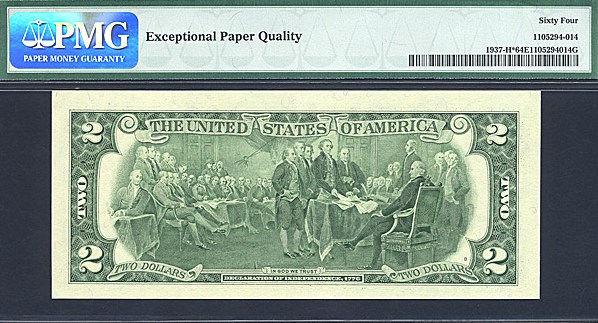 image for: Fr.1937H* 2003 $2  PMG Choice CU64 EPQ [H00004071] *Star* 