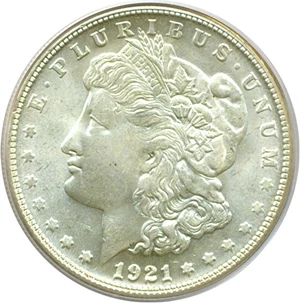 image for: 1921-S $1 PCGS MS63