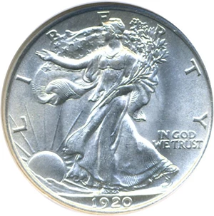 image for: 1920 50c NGC/CAC MS62