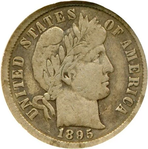 image for: 1895-O 10c DGS VF20 (Cleaned, Altered Surfaces)