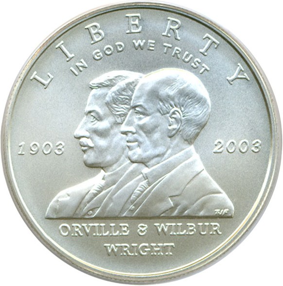 image for: 2003-P $1 First Flight PCGS MS69