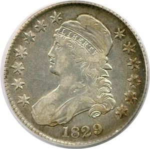 image for: 1829 50c PCGS VF35