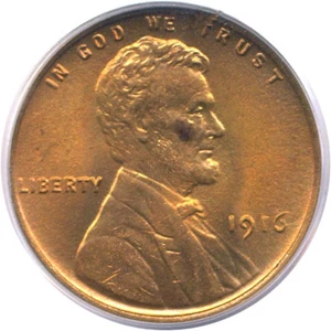 image for: 1916 1c PCGS MS65 RD