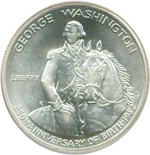 image for: 1982-D 50c Washington PCGS MS68