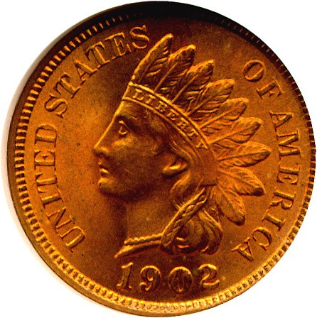 image for: 1902 1c  NGC MS65 RD