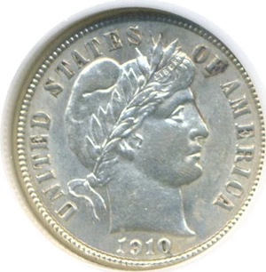 image for: 1910-S 10c NGC MS61