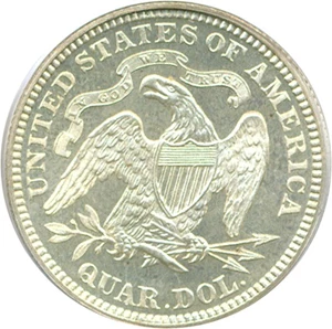 image for: 1876 25c PCGS Proof 64