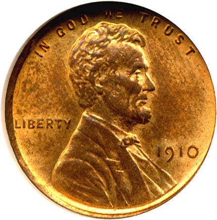 image for: 1910 1c  NGC MS65 RB