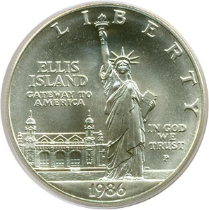 image for: 1986-P $1 Statue Liberty PCGS MS69
