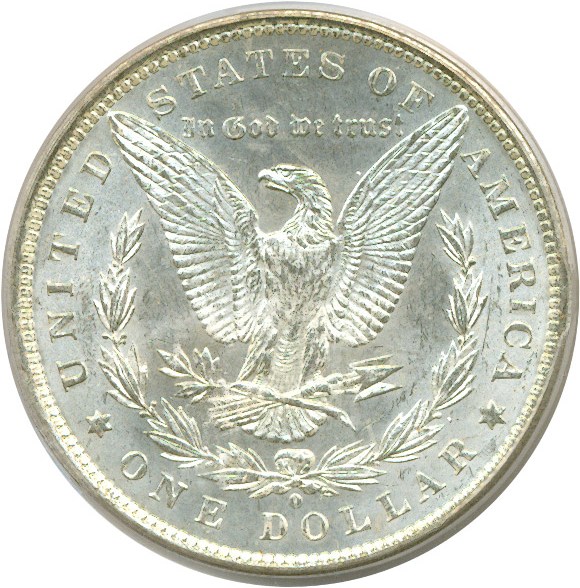 image for: Top 100 VAM: 1884-O $1 VAM 6  O/O PCGS MS63 