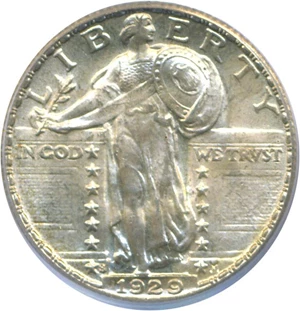 image for: 1929-S 25c PCGS MS65