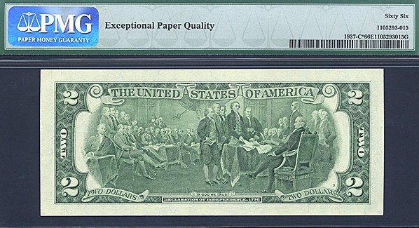 image for: Fr.1937C* 2003 $2  PMG Gem CU66 EPQ [C00005765] *Star* 