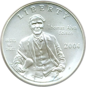 image for: 2004-P $1 Edison PCGS MS69