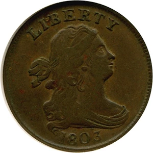 image for: 1803 1/2c NGC XF45 BN (C-3)