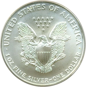 image for: 1997 $1 Silver Eagle PCGS MS69