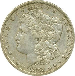 image for: 1893 $1 DGS VF30 (Lightly Cleaned)