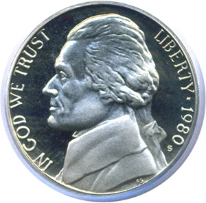 image for: 1980-S 5c PCGS Proof 69 DCameo