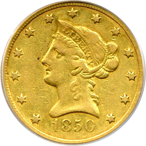image for: 1850-O $10  PCGS VF30 