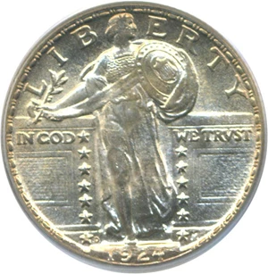 image for: 1924-D 25c PCGS MS64