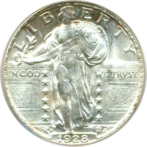 image for: 1928-D 25c PCGS MS65